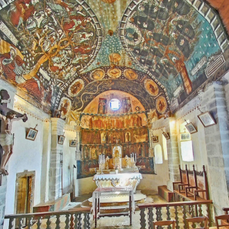 église peinte vielle louron